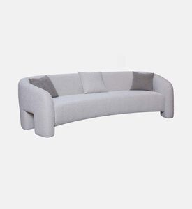 Home Deco and More 3-seater Rounded Design Sofa, Packshot View