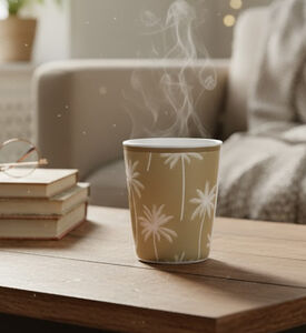 Excellent Houseware Melamine Palm-print Matt-finish Mug, Packshot View