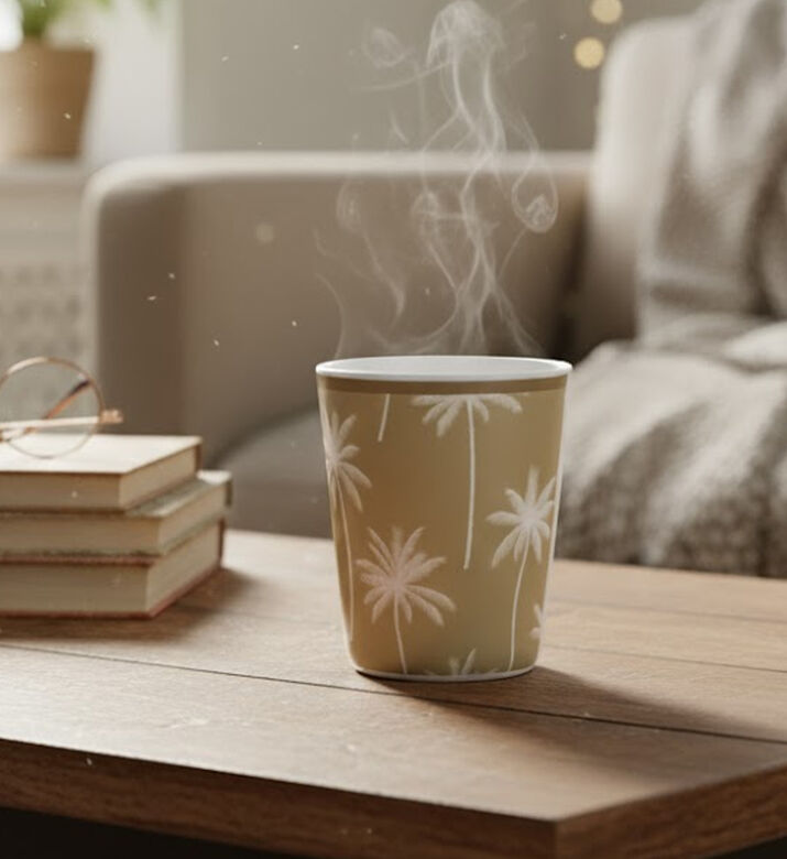 Excellent Houseware Melamine Palm-print Matt-finish Mug, Packshot View