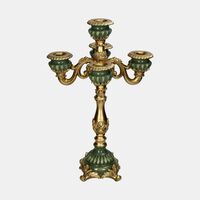 Polyresin Vintage Candle Stick - 26 X26 X 39.5 Cm
