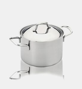 Silampos Stainless Steel Stock Pot, Silver, 32-cm, Packshot View