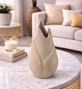 Jolipa Ceramic Drop-shape Sand Vase, Packshot View