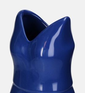 Dress-shaped Fine Earthenware Vase &ndash; 22.5x16.3x34cm