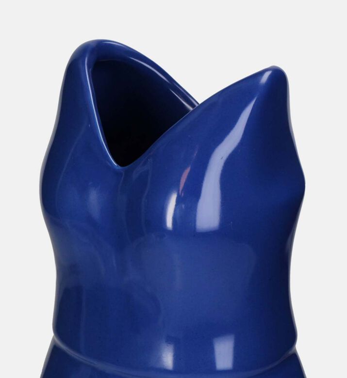 Dress-shaped Fine Earthenware Vase – 22.5x16.3x34cm