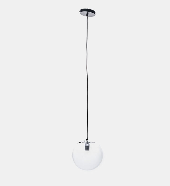 Home Deco and More Pendant Lamp Clear Glass Ball Three Pins, Packshot View