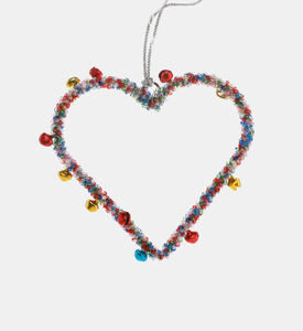 Hanging Heart Iron Glass Oranment