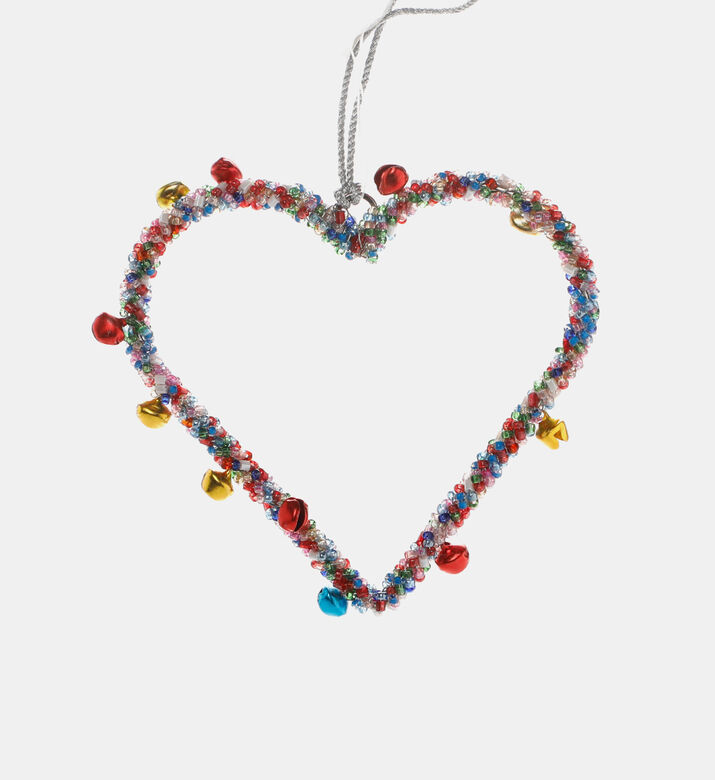 Hanging Heart Iron Glass Oranment