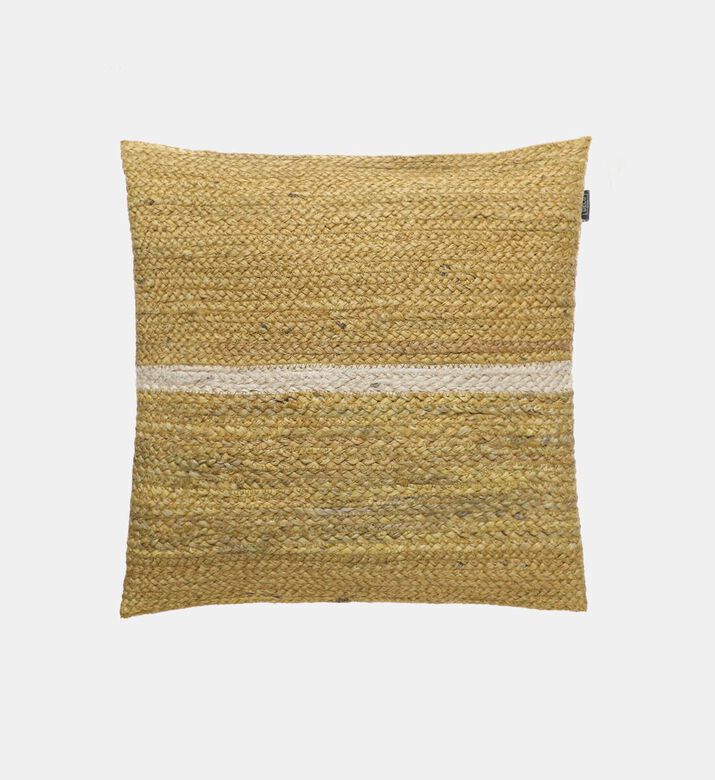 Home Deco and More Toffy Jute Square Filled Cushion, Packshot View