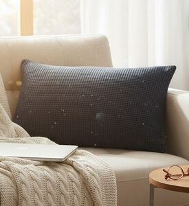 Home Deco and More Miro Fabric Embroidered Cushion, Packshot View