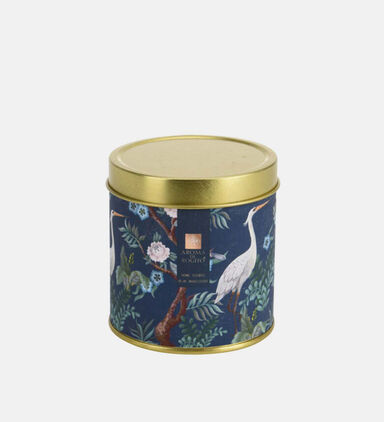 Wax Printed Candle-in-zinq Pot