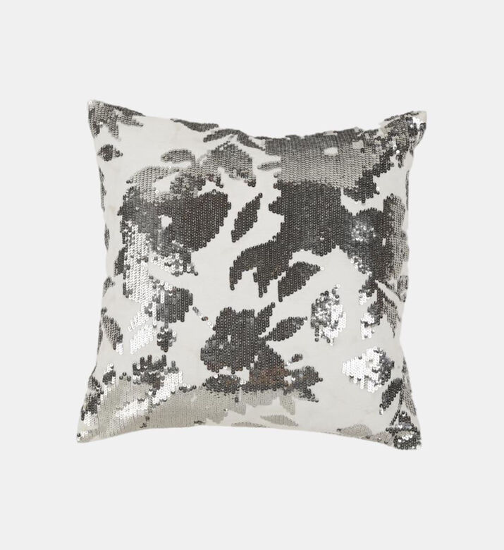 Home Deco and More Donna Embroidered Square Cushion, Multicolor, 30x30-cm, Packshot View