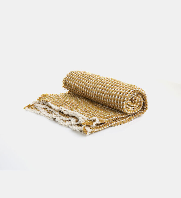 Honey Waffle Cotton Wool Throw
