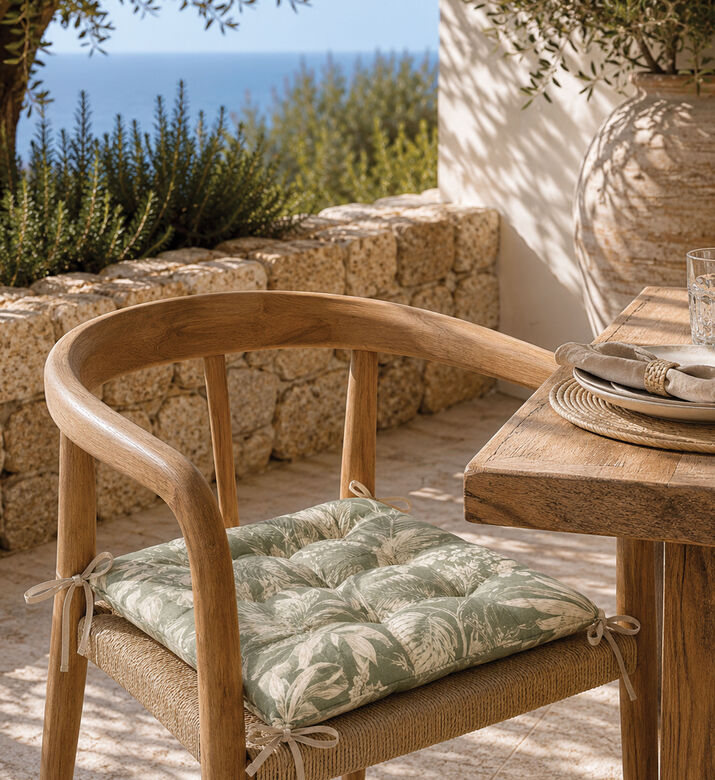 Home Deco and More Botanical Seat Cushion, Packshot View
