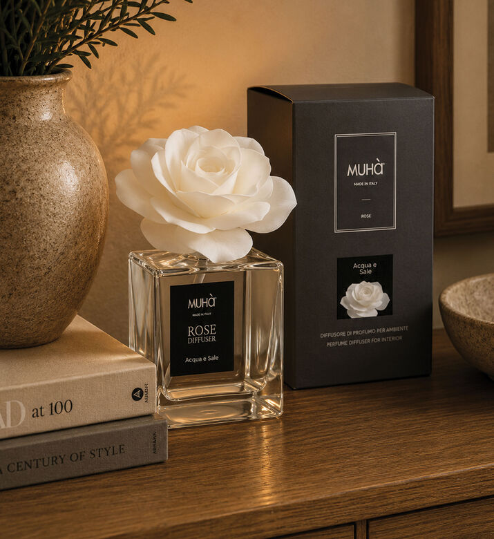 Muha Rosa Bianca Water Salt Diffuser 100 Ml, Packshot View