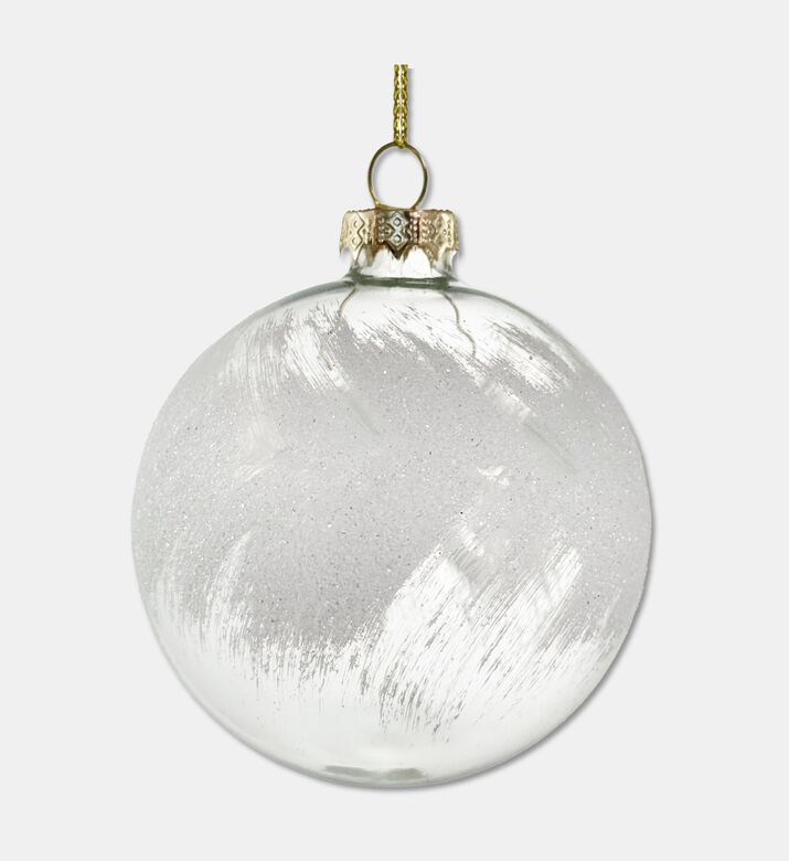 Shishi Ball Glass Painted Snow Center, Transparent, 12-cm, Packshot View