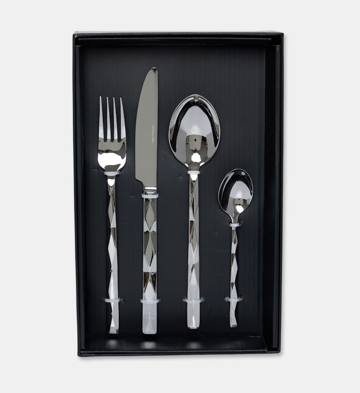 Home Deco and More Forge Stainless Steel 18 0 Shiny-finish 24 Piece Cutlery Set, Packshot View