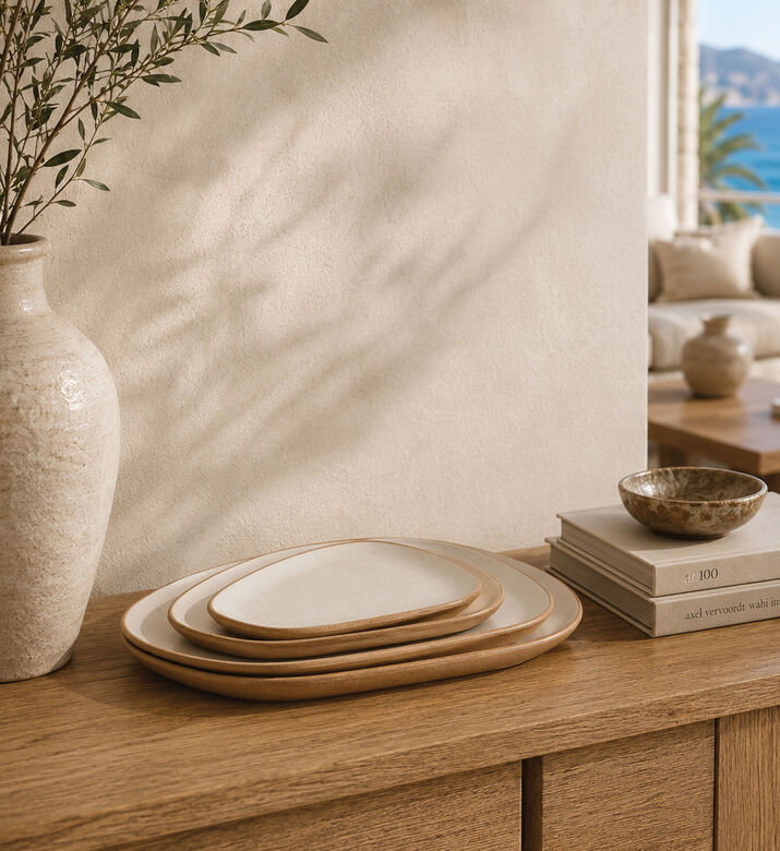 Home Deco and More Dual Trinity Platter Set Of 4, Packshot View