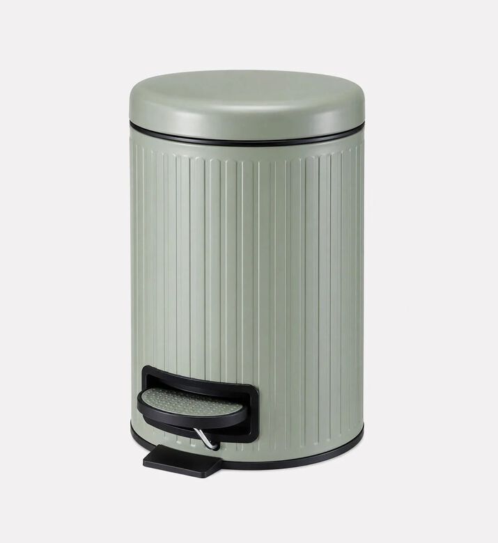 Home Deco and More Iron Foot Pedal Bin, Green, Packshot View