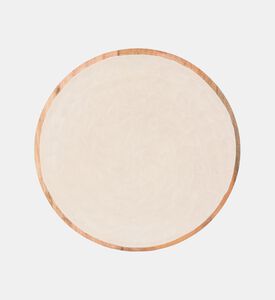 Home Deco and More Plate Mango Wood, Beige, 38-cm, Packshot View