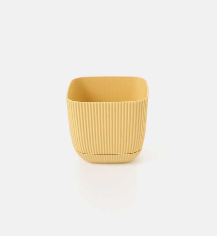 Square Ribbed Flowerpot
