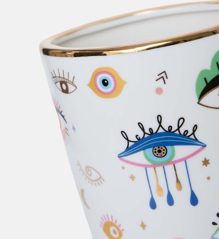 Multi Eye Design Ceramic Vase