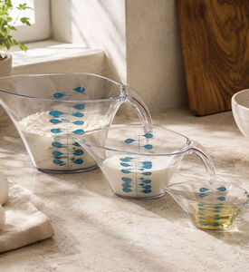 Trudeau Plastic Measuring Cups 3-piece Set, Packshot View