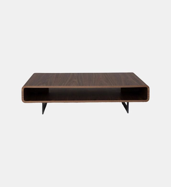 Home Deco and More Mount Rectangular Walnut Coffee Table, Packshot View