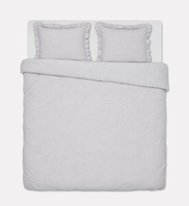 At Home with Marieke Flamboyant Duvet Cover Set, Grey, 260x240-cm, Packshot View