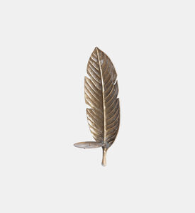 Metal Leaf-shape Candle Holder 45 Cm