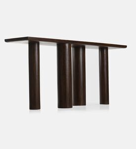 Home Deco and More Pillar Mango Wood Console, Packshot View