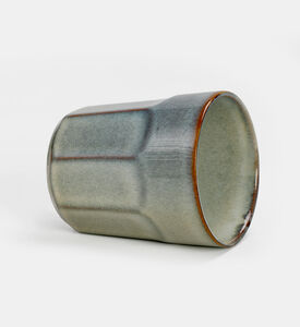 Earthy-toned Long Structured Mug