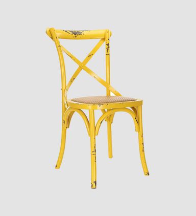 Birch Wood Cross-back Dining Chair