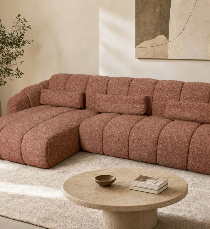 Home Deco and More Christy Left Corner Sofa, Model View