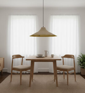 Home Deco and More Brisky Seagrass Pendant Lamp, Green, Packshot View