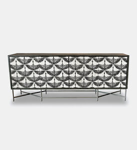 Home Deco and More Swan Iron Buffet Table 203 X 45.5 X 81 Cm, Packshot View