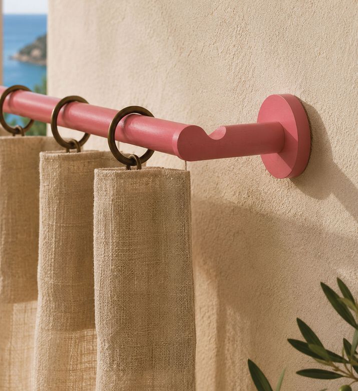 Golfino Single Open Round Wooden Bracket, Fuchsia, Packshot View