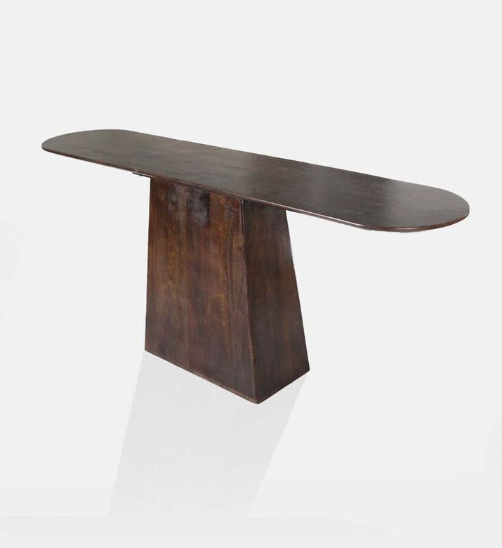 Home Deco and More Aron Wooden Iron Console Table, Packshot View