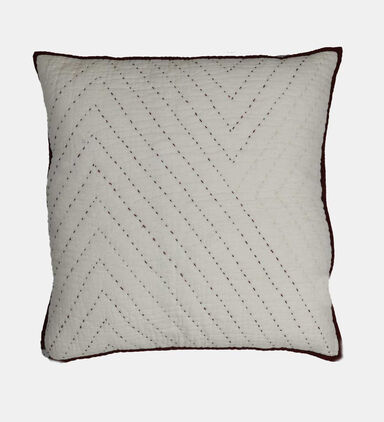 Piping Fabric Square Cushion