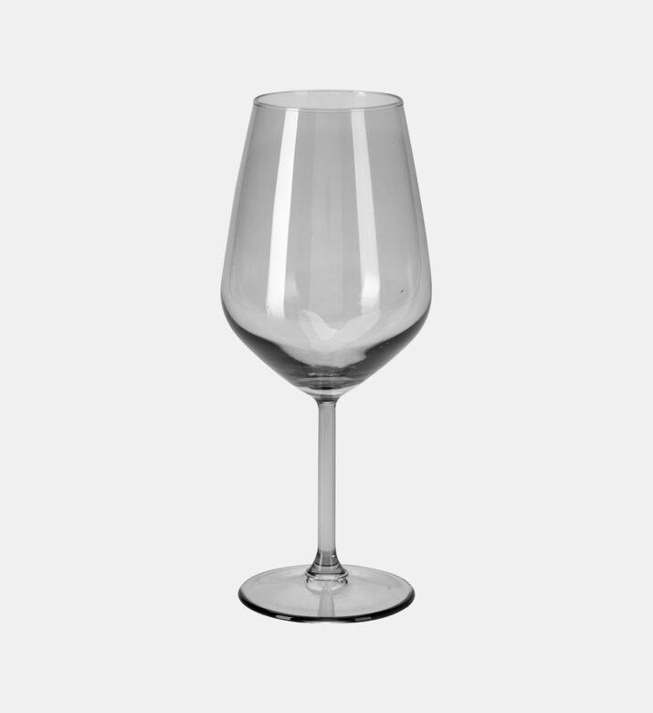Home Deco and More Glass Wine Dia, Grey, Packshot View
