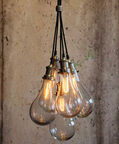 Hanging Lamp Fida Glass Nickle