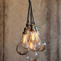 Hanging Lamp Fida Glass Nickle