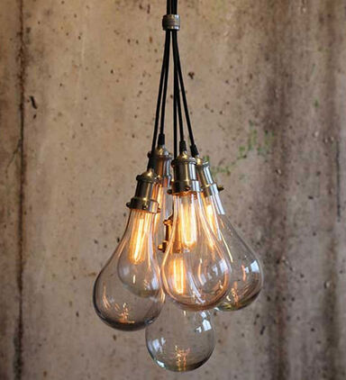 Hanging Lamp Fida Glass Nickle