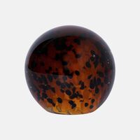 Dotted-design Glass Paperweight 8 Cm