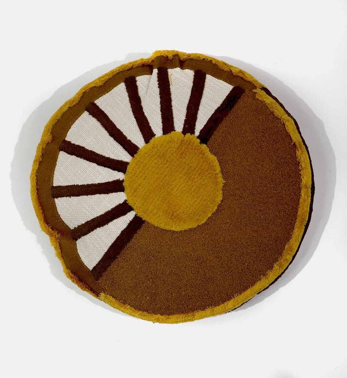 Home Deco and More Sun Cotton Round Cushion, Packshot View