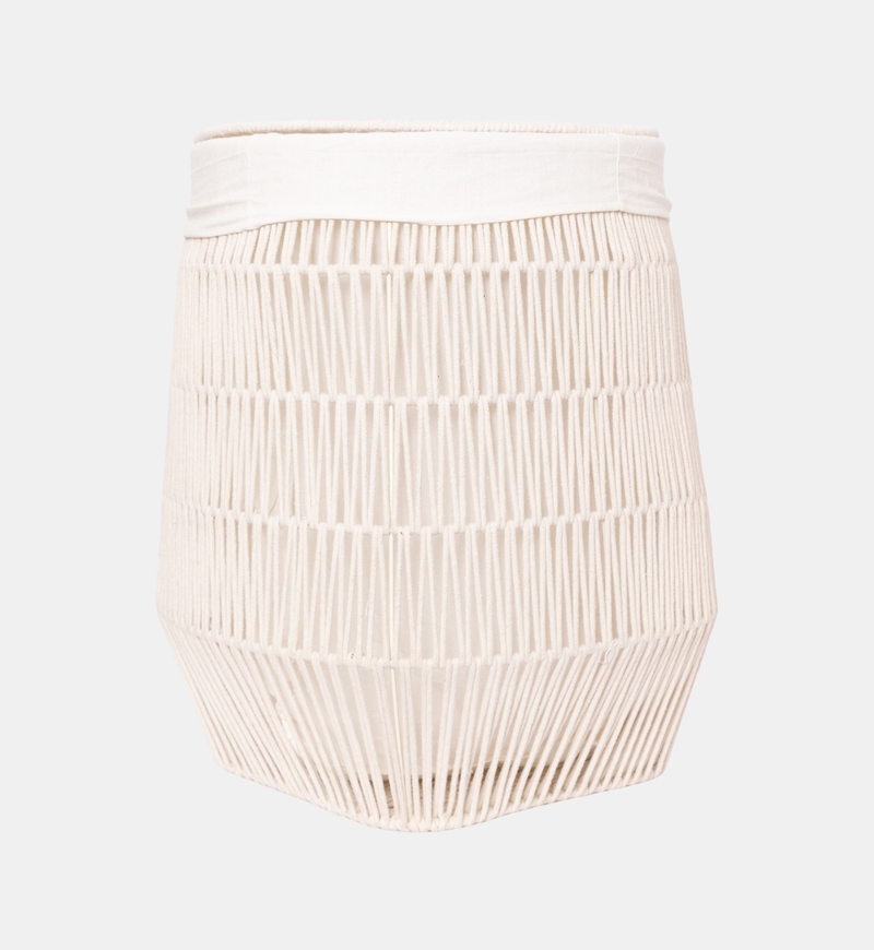 Cotton Rope Lining Laundry Basket