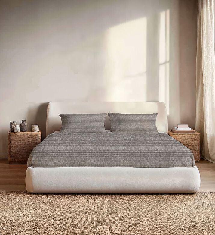 Sticks Cotton Satin Bed Set