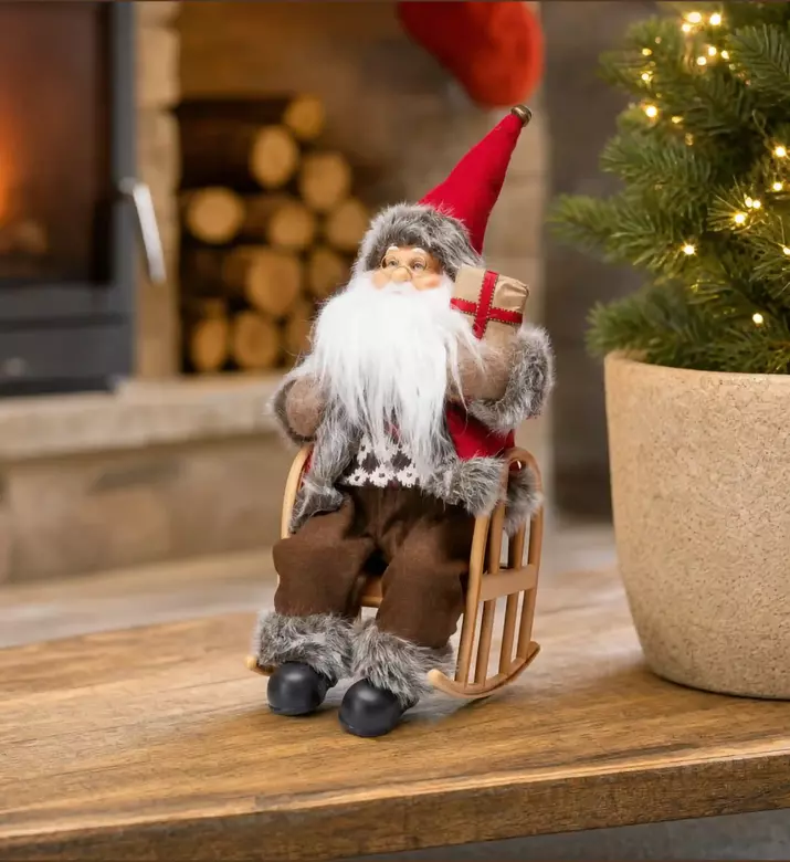 Home Deco and More Led Christmas Santa Figurine, Model View