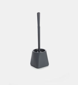Bathroom Solutions Plastic Lid Silicone Toilet Brush, Grey, Packshot View