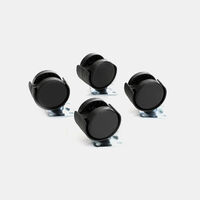 Plastic Canister Wheels 4-piece Set