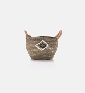 Home and Styling Ornament Basket, Grey, S, Packshot View